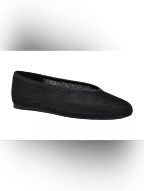 NEW WITHOUT BOX Black Mesh Ballet Flat - Women's Slip-On